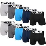 L&K Pack de 10 Bóxer de Algodón Calzoncillos para Hombre Suaves y Cómodos 11116UN M