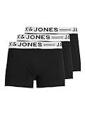 Jack & Jones Hombre Sense Trunks 3-Pack Bóxer,Black,L