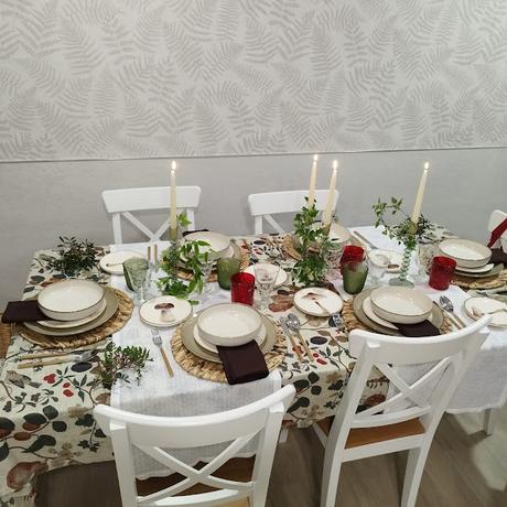 PRECIOSA MESA DE NAVIDAD