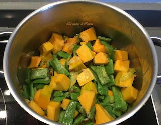 Puré de judías verdes y calabaza