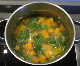 Puré de judías verdes y calabaza