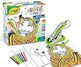 CRAYOLA- Super Pen Tigre derretir Las Ceras de Cera y Crear diseños en Relieve, Activo Creativo y Regalo para niños, Edad 8+, Color Plata/Verde (25-0395)