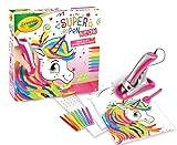 CRAYOLA - Super Pen Unicornio Neón, juego para derretir lápices de cera y crear dibujos en relieve, actividad creativa y regalo para niños, edad 8+, 25-0510