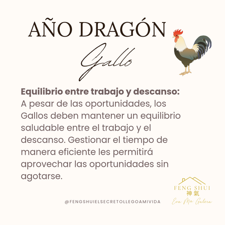 Año del Dragón 🐲 para el Gallo 🐓