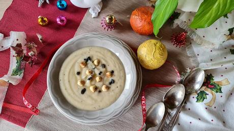 Sopa de apio nabo, avellanas y crema de trufa