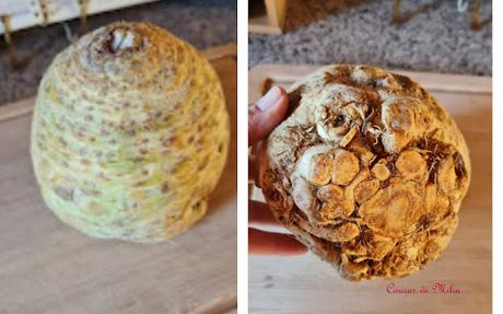 Sopa de apio nabo, avellanas y crema de trufa