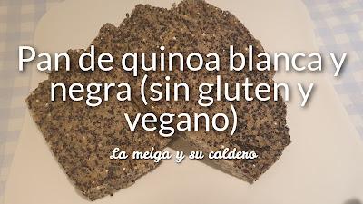 Pan de quinoa blanca y negra (vegano y sin gluten) Pan de quinoa blanca y negra (vegano y sin gluten)