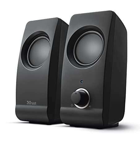 Altavoces trust remo 2.0 potencia maxima 16 w control volumen conexion usb 2.0 jack 3.5 mm color negro