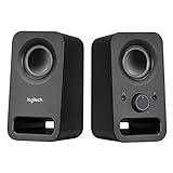 Logitech Z150 Sistema de Altavoces Compacto, Entrada Audio 3.5 mm, Controles Intregados, Toma Auriculares, Enchufe EU, Ordenador/Smartphone/Tablet/Reproductor de Música, Negro