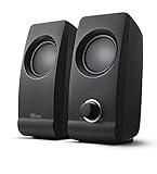Altavoces trust remo 2.0 potencia maxima 16 w control volumen conexion usb 2.0 jack 3.5 mm color negro
