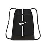 NIKE Academy Gymsack, Unisex, Black/Black/White, One Size