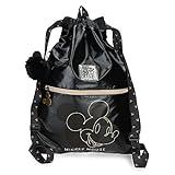 Disney Mickey Outline mochila Saco Negro 35x46 cms Poliéster