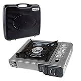 Cocina Portátil de Gas, Hornillo de Camping, Cocina Cartucho de Gas, Para Acampada, Campingaz con Maletín