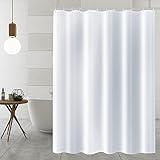 AiQInu Cortina de Ducha,Cortina de Baño 100% Polyester, Impermeable Antimoho Lavable Ecológica 180 x 180cm con 12 Ganchos