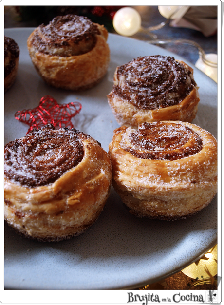 Cruffins de almendra Cruffins de almendra