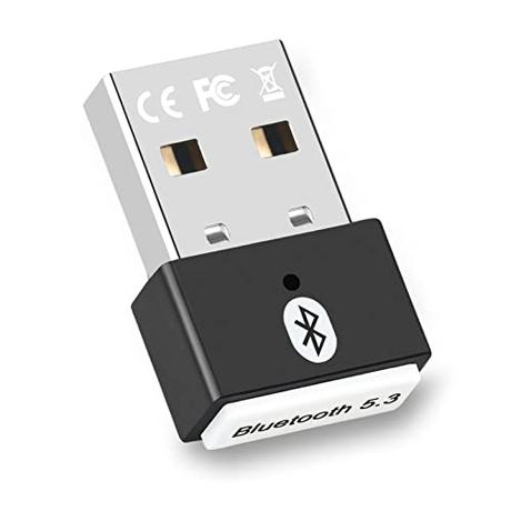 Bluetooth USB 5.3 - Adaptador Bluetooth PC (EDR & BLE) - Mini USB Bluetooth Transmisor & Receptor Plug & Play para Ordenador, Portatil, Ratón, Teclado, Altavoz, Compatible con Windows 11/10/8.1