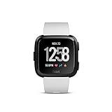 Fitbit Versa - Reloj Deportivo Smartwatch Deportivo, Unisex Adulto, Negro/Blanco, Talla Única