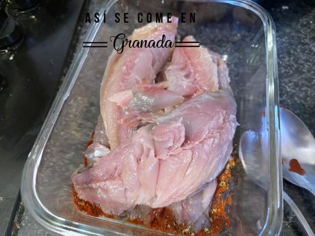 Caballa adobada en tempura Caballa adobada en tempura