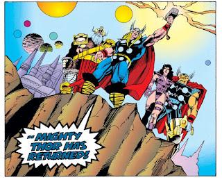 Sangre y truenos o Thor-Thanos (Thor nºs 460-471), Marvel-forum 1994-1995