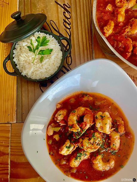 Enchilado de camarones, cocina cubana, puro sabor para el mundo