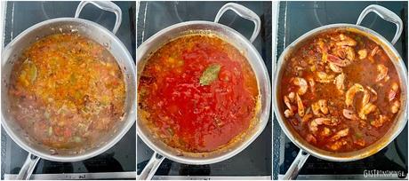 Enchilado de camarones, cocina cubana, puro sabor para el mundo