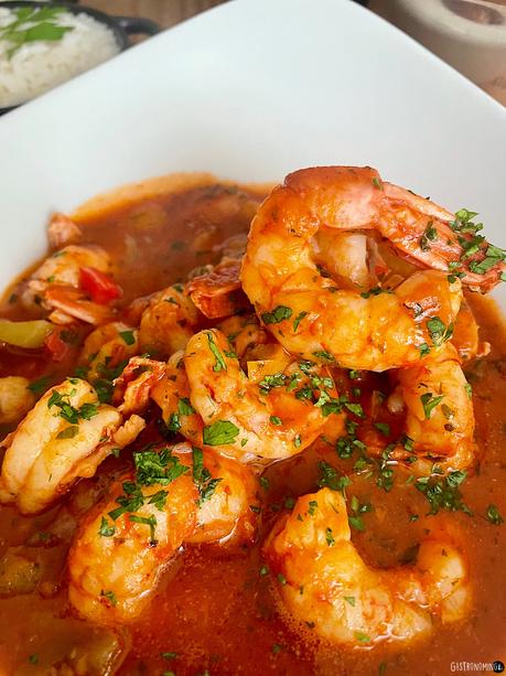 Enchilado de camarones, cocina cubana, puro sabor para el mundo