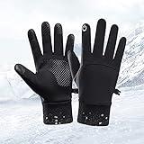 TANCUDER Guantes de Invierno Impermeable Guantes para Deportes de Invierno Guantes Cálidos de Invierno Guantes de Pantalla Táctil Antideslizantes Guantes Térmicos Unisex para Correr Ciclismo Conducir