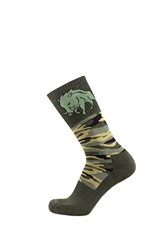 Duna, Calcetines para hombre, jabalí, caza, senderismo, tiempo libre, trabajo, calcetines para exteriores, caqui, 39-42