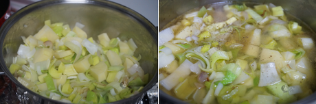 Crema de puerro y patata