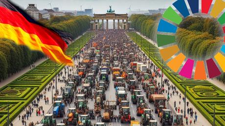 Alemania: Agricultores toman Berlín en protesta contra la Agenda Climática que elimina subsidios al combustible