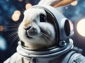 Cuento infantil sobre conejo astronauta