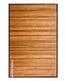 CLARA VIDAL Bertha Hogar - Alfombra Bambú Kanda, 120x180 cm, marrón