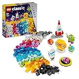 LEGO Classic Planetas Espaciales Creativos, Juguete del Sistema Solar, Juego de Construcción con Cohete Lanzadera, Regalo para Niños y Niñas de 5 Años en Adelante y Pequeños Astronautas 11037