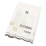 Meishida Cortina Corta Translúcida para Cocina, Visillo Cocina Ventana Blanca Decorativo para Hogar Sala Comedor Balcón y Cocina (Café, 150 x 150 cm)