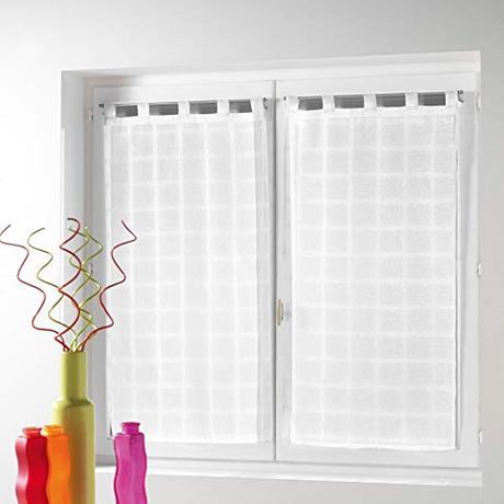 Douceur d'Intérieur 1622966 - Cortina, 2 x 60 x 120 cm, color Blanco