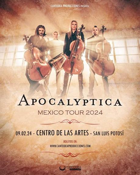 Apocalyptica, la Sensación del Metal Cello, Llega a San Luis Potosí