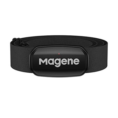 Magene H303 Monitor de frecuencia cardíaca Correa para el Pecho HRM Fitness Tracker IP67 Soporte Impermeable Bluetooth 4.2 y Ant+, Compatible con Wahoo, Zwift, Strava, Elite HRV