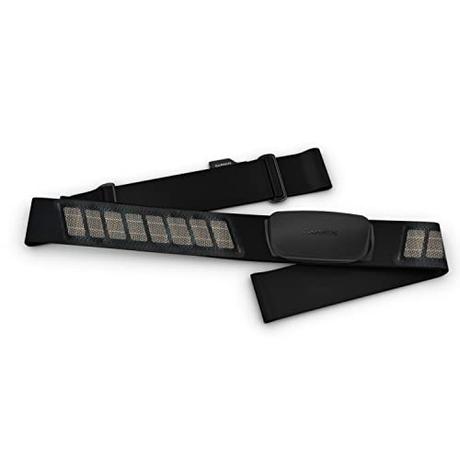 Garmin HRM Dual, Monitor de frecuencia cardíaca con transmisión dual, ANT+, Color Negro, Talla Única