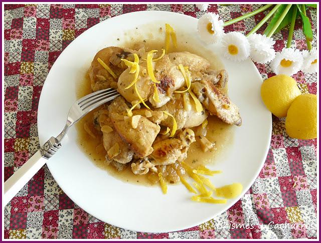 Pollo al limón (no chino).