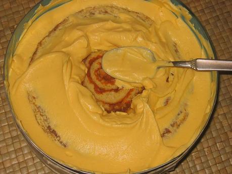 Torta enrollada vertical Torta enrollada vertical