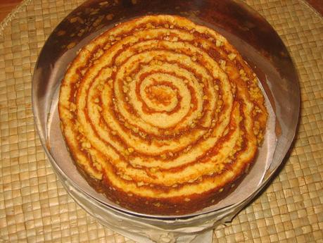 Torta enrollada vertical Torta enrollada vertical