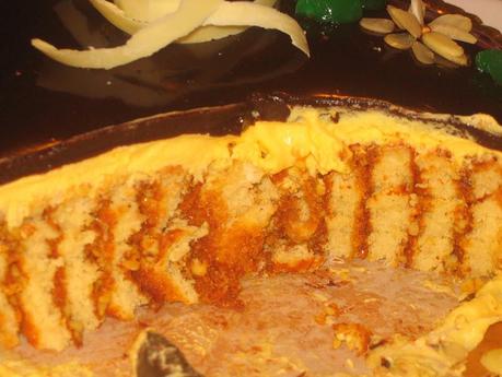 Torta enrollada vertical