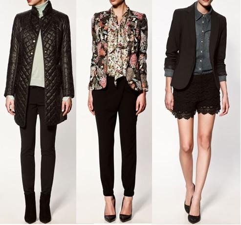 Catálogo Zara 2012: Blusas y Blazers