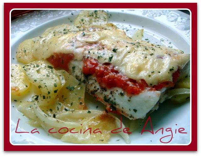 LOMOS DE MERLUZA AL HORNO