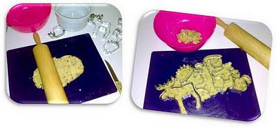 Galletas de nueces y dátiles con chocolate