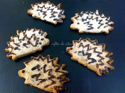 Galletas de nueces y dátiles con chocolate