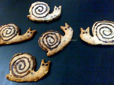 Galletas de nueces y dátiles con chocolate