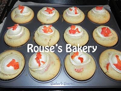 Magdalenas de queso de cabra y tomate natural