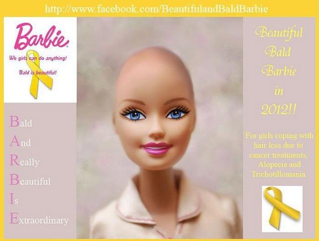 BALD AND BEAUTIFUL BARBIE PARA NIÑ@S CON CANCER