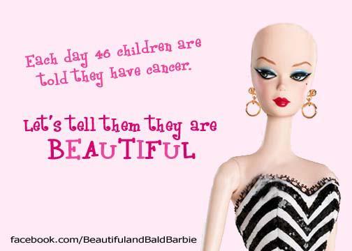 BALD AND BEAUTIFUL BARBIE PARA NIÑ@S CON CANCER